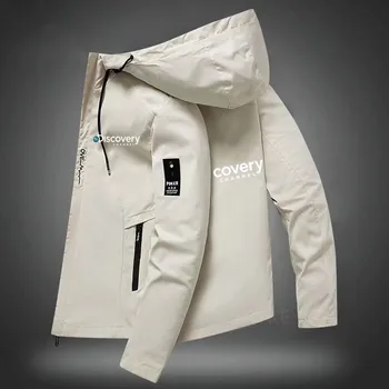 06 Новая куртка с принтом канала Discovery, мужская куртка для исследовательской экспедиции, верхняя одежда, ветровка