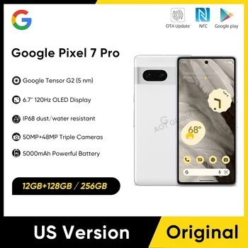 100% Новый Смартфон Google Pixel 7 Pro 5G Android 13 Мобильный телефон 6,7 