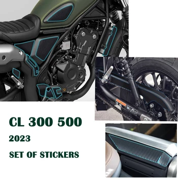 2023 Наклейки для мотоциклов, защитные наклейки для обтекателя, Наклейки для Топливного бака, Запчасти CL300 Для Honda CL300 500