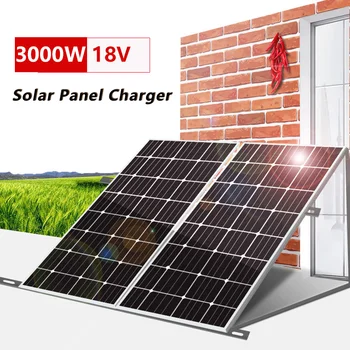 3000 Вт 2000 Вт 1000 Вт Солнечная панель 18 В Высокоэффективный Портативный Блок питания Гибкая Зарядка Наружных солнечных батарей Для дома/кемпинга