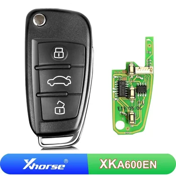 5/10 Шт XKA600EN Xhorse XK Проводной Дистанционный Ключ VVDI Автомобильный Ключ 3 Кнопки Универсальный Откидной Автомобильный Ключ Для Audi A6L Q7