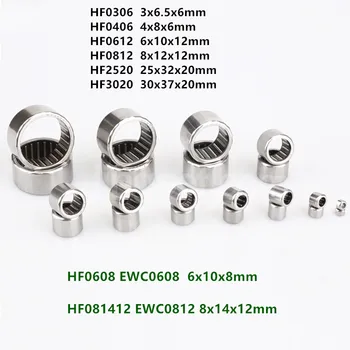 50шт HF0306 HF0406 HF0608 EWC0608 HF0612 HF0812 HF081412 EWC0812 HF2520 HF3020 односторонний игольчатый роликовый подшипник
