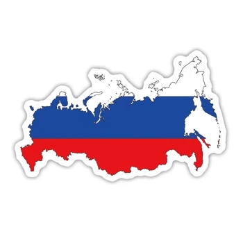 A0564 # 13 см/17 см Съемная наклейка с национальными флагами России, Автомобильная наклейка, водонепроницаемые аксессуары на бампер, заднее стекло, ноутбук