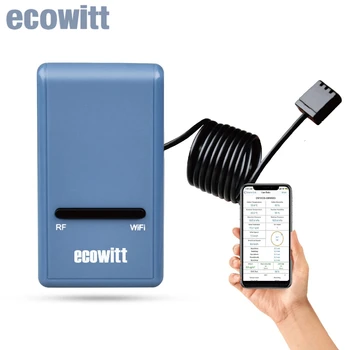 Ecowitt GW1100 WiFi Gateway - Термометр-гигрометр барометрического давления, измеритель влажности температуры в помещении, для домашнего офиса IOT