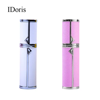IDoris 5 мл Портативный Мини-Флакон для Духов, Стеклянный Флакон для Путешествий, Алюминиевый Распылитель, Пустой Металлический Распылитель для парфюмерии, 2 цвета
