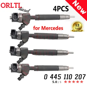 ORLTL 0 445 110 207 Новый 0445110207 A6280700587для Bosch Mercedes-Benz 0986435069 Инжектор Common Rail 4 шт.