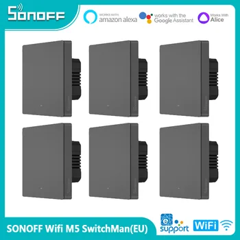 SONOFF M5 SwitchMan Умный Настенный Выключатель 80/86 Тип 1/2/3 Банды Настенный Кнопочный Переключатель Рамка Умный График Сцены Для Умного Дома