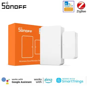 SONOFF SNZB-04 ZigBee Умный Датчик Двери, Детектор окон, Оповещение о Включении/Выключении, приложение Smart Home Security eWeLink, Работа с Goolge Home Alexa