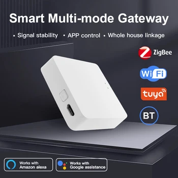 Tuya Smart Gateway Hub, многорежимный мост для умного дома, Wi-Fi, Bluetooth, ZigBee 3.0, приложение, беспроводной пульт дистанционного управления, Alexa, Google Home
