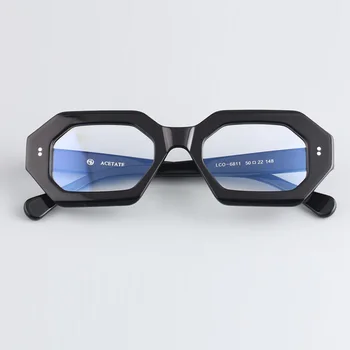 Vazrobe толстые оправы для очков мужские женские черные очки с шестигранной оправой для чтения, очки с высокой сферой, рецептурные очки
