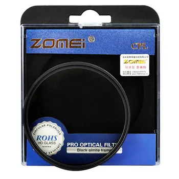 Zomei 62 мм CPL фильтр CIR-PL Круговой поляризационный фильтр для объектива камеры Canon Nikon Sony Olympus Pentax 62 мм