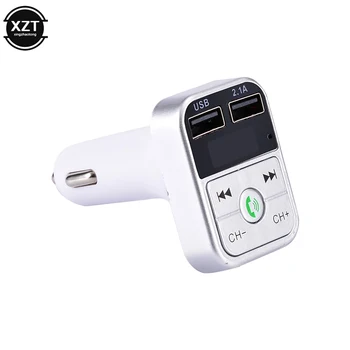 Автомобильная громкая связь, беспроводной Bluetooth-совместимый FM-передатчик 5.0, ЖК-MP3-плеер, автомобильные аксессуары, двойное USB-зарядное устройство, FM-модулятор