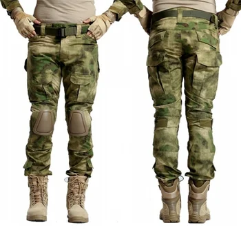 Военные Армейские Тактические брюки Наколенники Камуфляж BDU Мужские Грузовые Камуфляжные Форменные брюки Страйкбол Пейнтбол Охотничьи Боевые брюки