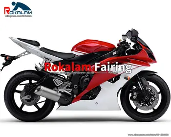 Изготовленный на заказ Бесплатный Обтекатель Для Yamaha YZF600 R6 2008 2016 YZFR6 08-16 Красный Черный Белый Мотоцикл Новые Корпуса (литье под давлением)