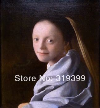 Йоханнес Вермеер 100% ручная работа, льняной холст, репродукция картины маслом, портрет молодой женщины, бесплатная быстрая доставка