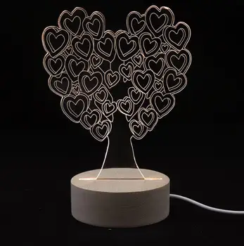 Креативный светодиодный ночник Love Tree 3D Night Light