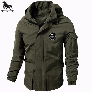 Куртка Мужская, размер M-6XL 7XL 8XL, весна-осень, новые однотонные тонкие мужские куртки, мужское деловое повседневное пальто, ветровка, пальто 9828