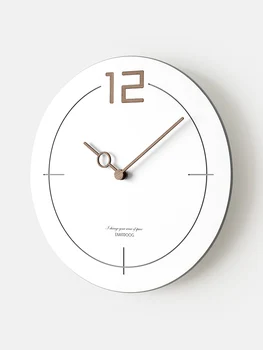 Легкие Роскошные Простые часы в скандинавском Стиле, Настенные часы, Креативное Украшение стен дома, Современный