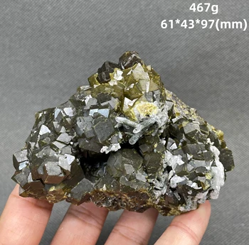 ЛУЧШЕЕ! 467 Г натурального андрадита (меланита) образцы минералов камни и кристаллы целебные кристаллы кварц