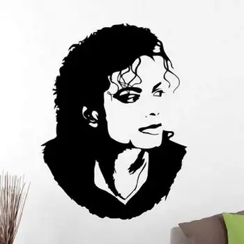 Майкл Джексон Гостиная Столовая Спальня Наклейка на Стену Художественная Наклейка с Изображением Декора съемная
