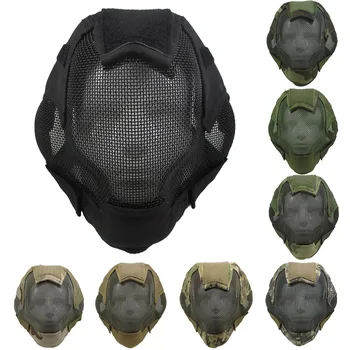 Металлическая стальная сетка V6, тактическая маска для страйкбола, пейнтбола, CS Wargame на открытом воздухе, маски для шлемов