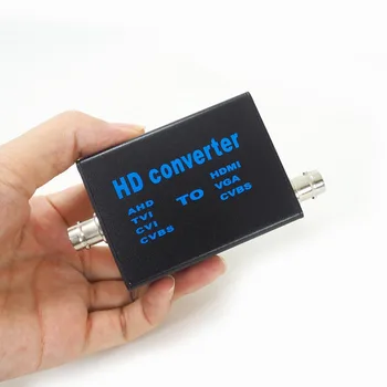 Мини-конвертер AHD41 Преобразователь видеосигнала, входной сигнал AHD TVI CVI CVBS В преобразователь выходного сигнала HDMI/VGA/CVBS
