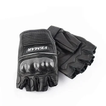 Мотоциклетные Перчатки Без пальцев, Мужские Перчатки Мотоциклиста, Летние перчатки для мотокросса, Гоночные перчатки с Перфорацией на половину пальца VE-206