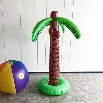 Надувная игрушка для разбрызгивания воды из легкого реалистичного ПВХ, Надувная Спринклерная игрушка, Портативная Надувная пальма из ПВХ для заднего двора