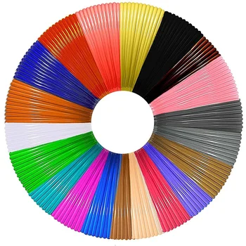 Нить для 3D-ручки PLA Заправляется 20 цветами, 16 футов на цвет, всего 320 футов 1,75 мм Премиум-нить для 3D-печати В комплекте с ручкой
