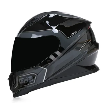 Новейший Одобренный DOT Защитный Мотоциклетный Шлем с открытым Лицом Voyage Racing с одним Объективом Casco, Внутренний Козырек Moto Capacete DOT