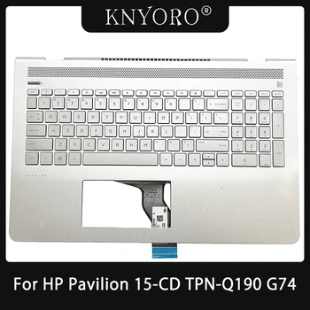 Оригинальная НОВАЯ Клавиатура для ноутбука из США/Лос-Анджелеса HP Pavilion 15-CD TPN-Q190 G74 с Верхним Корпусом для ноутбука с Подставкой для рук 926859-001 ODD