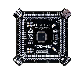 Плата PIC64-A V2 core с чипом PIC32MX440F128H для платы OpenPIC Pro