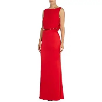 праздничное длинное платье vestidos de soiree, красное длинное вечернее элегантное платье 2019, новое модное сексуальное платье с открытой спиной, бесплатная доставка