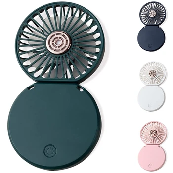 Ручной вентилятор, портативный шейный вентилятор, складной вентилятор, перезаряжаемый вентилятор Милый дизайн вентилятора для детей Девочек Женщин мужчин