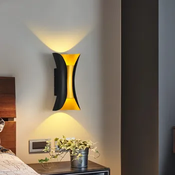 Светодиодный настенный светильник IP65 Водонепроницаемый Алюминиевый Настенный светильник 6 Вт 10 Вт для внутреннего и наружного освещения спальни, домашнего декора для сада, гостиной