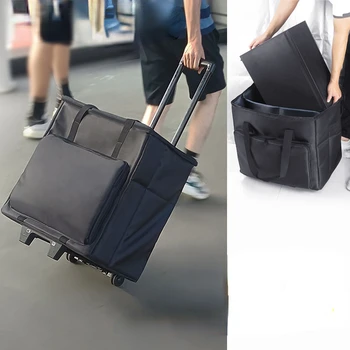 Сумка-органайзер для рабочего стола, чехол, дисплей, Киберспортивные транспортные сумки на молнии с колесиками, цифровые Портативные 27-дюймовые сумки для хранения