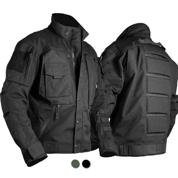 Тактическая куртка Мужская Военная с несколькими карманами, износостойкие Куртки-карго, Спецагент, Уличные Боевые Армейские полицейские Куртки, водонепроницаемые