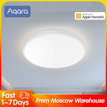 Умный потолочный светильник Aqara Zigbee 3.0 с плавным затемнением, светодиодный светильник для спальни, домашний декор, Поддержка Homekit и управление приложением Xiaomi
