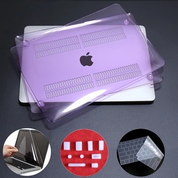 Чехол для ноутбука MacBook Air 13 Чехол с защитной пленкой для 2020 M1 Chip Pro 13,3 14,2 16 Чехол для 2023 m2 Air 15 15,3 A2941