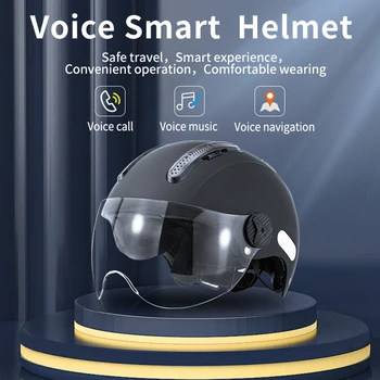 Шляпа для верховой езды на мотоцикле Головной убор Навигация по голосовому вызову Умный мотоциклетный шлем, совместимые с Bluetooth Аксессуары для верховой езды